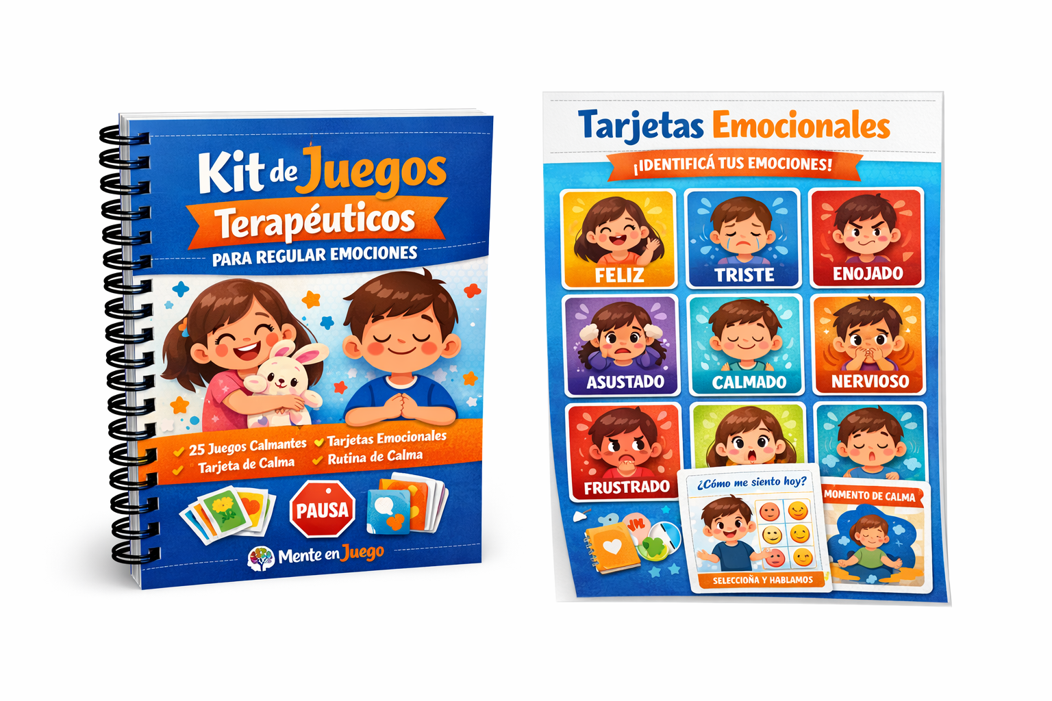 kit de juegos terapéuticos para regular emociones