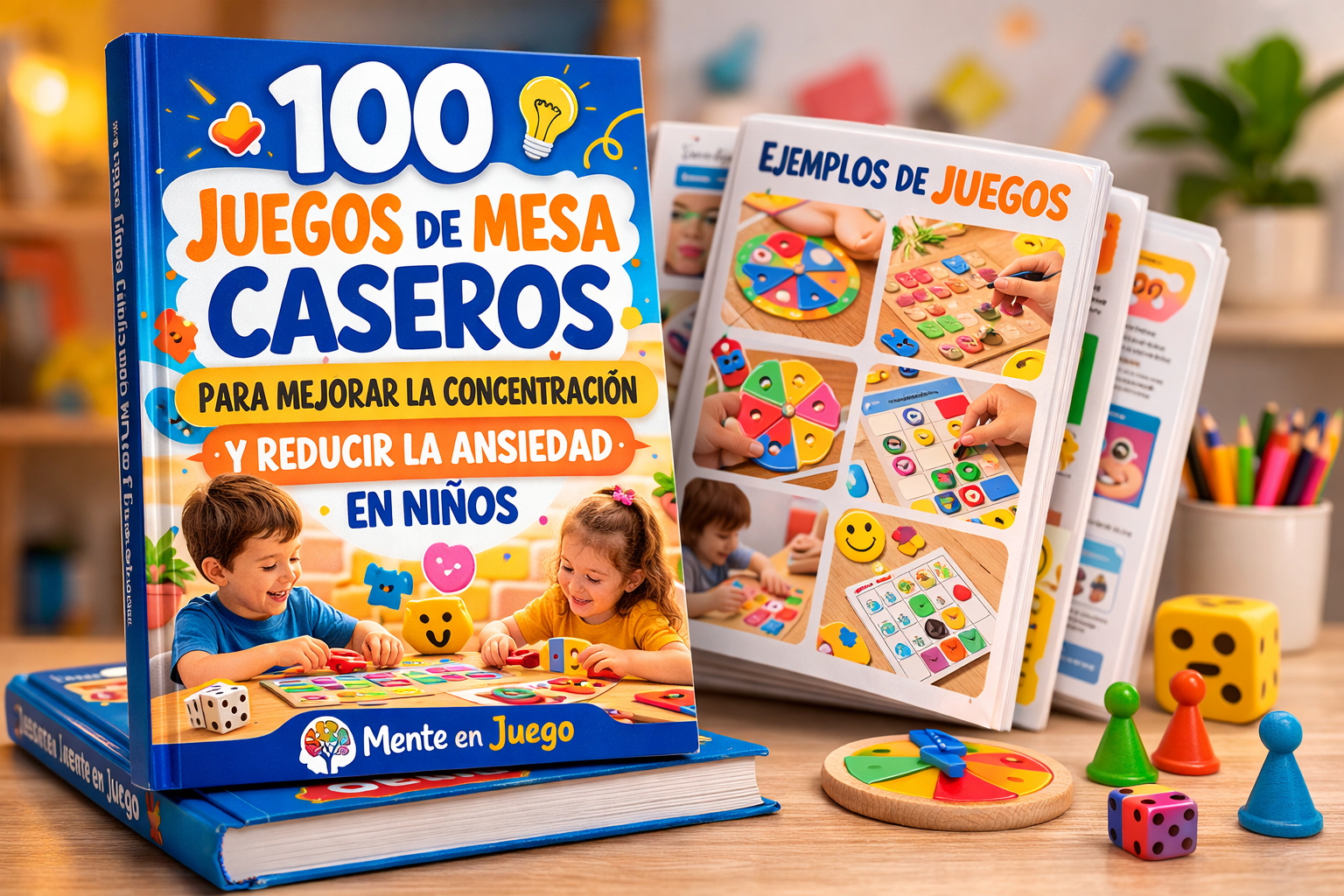 100 juegos de mesa caseros para mejorar la concentración y reducir la ansiedad