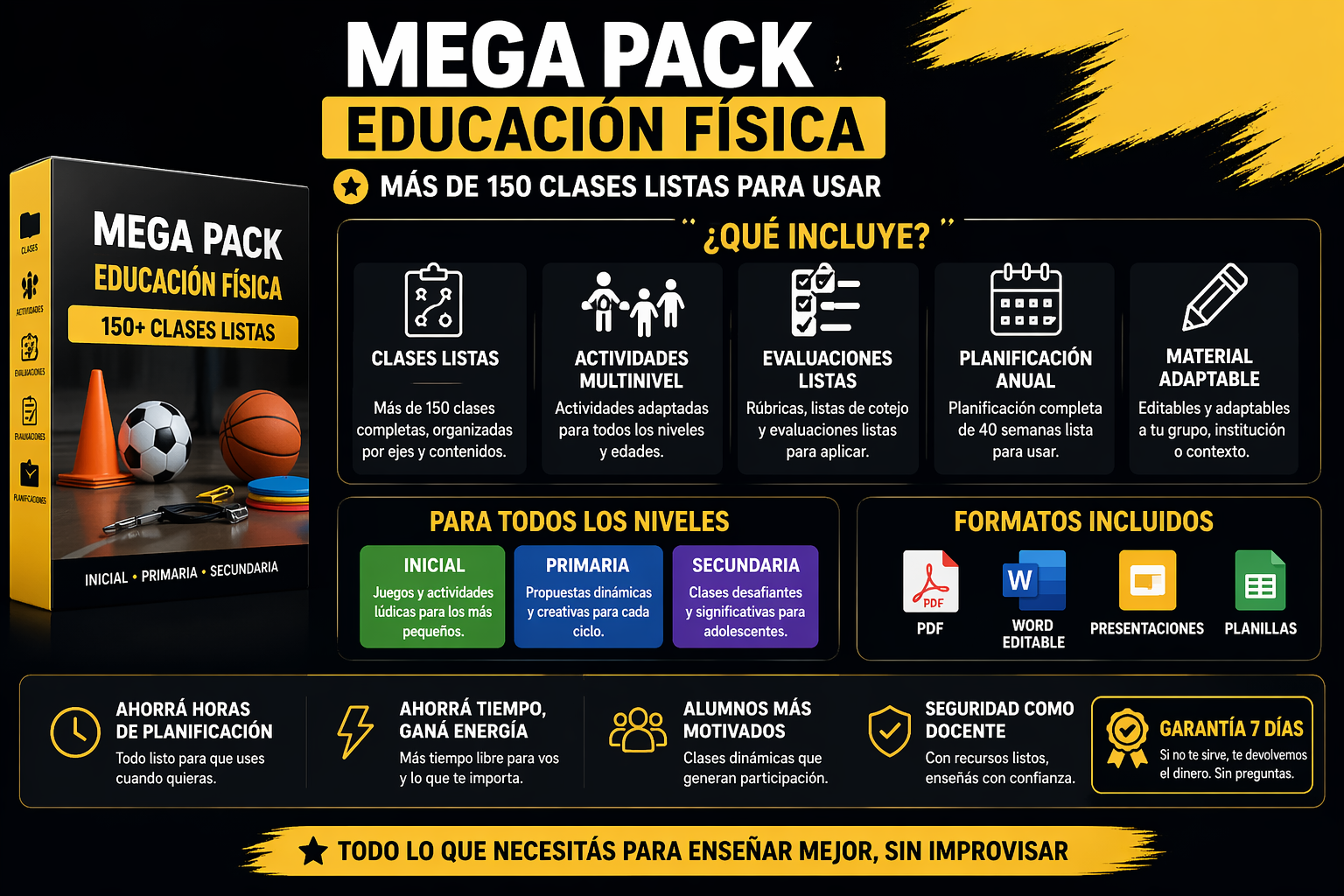 MEGA PACK EDUCACION FISICA